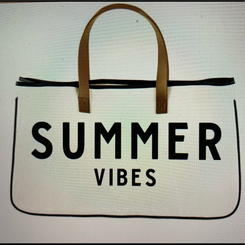 Summer Vibes Canvas Tote Bag - Picture 5 of 5